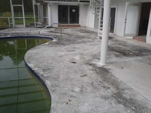 Pool Deck Before